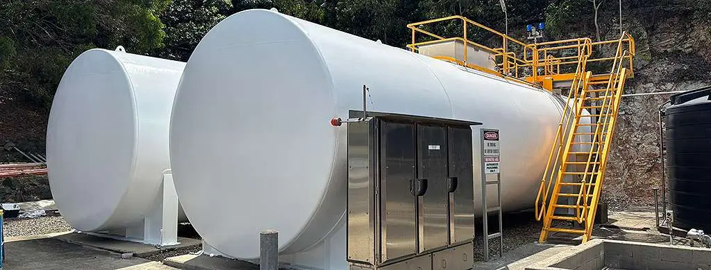 Completed application of NanoPrep and topcoat on fuel tanks