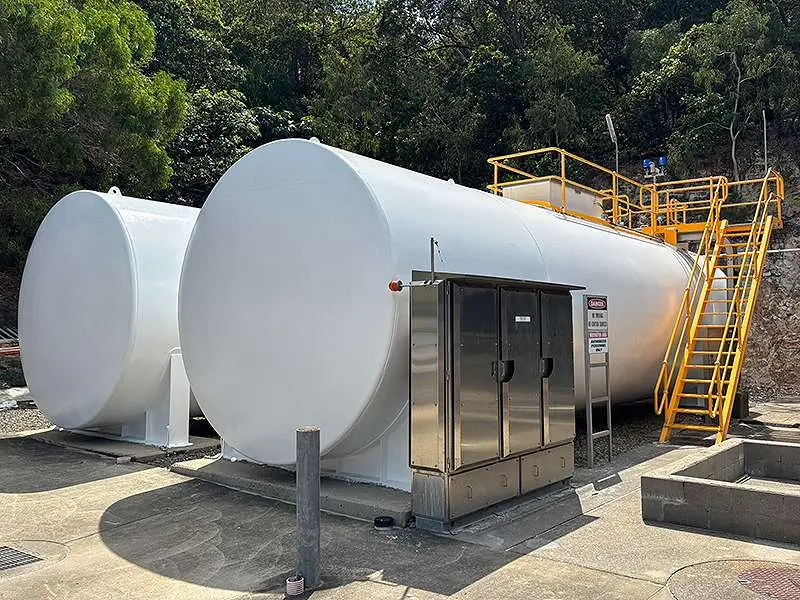 Fuel tanks protected with NanoPrep