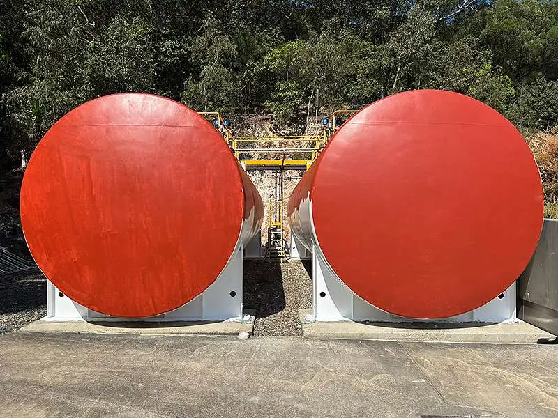 Mid application of NanoPrep to fuel tanks